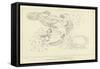 Pleiades-John Flaxman-Framed Stretched Canvas