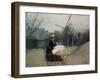 Plein Air, C.1890 (Oil on Canvas)-Ramon Casas-Framed Giclee Print