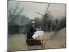 Plein Air, C.1890 (Oil on Canvas)-Ramon Casas-Mounted Giclee Print