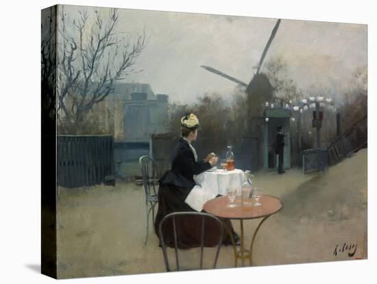 Plein Air, C.1890 (Oil on Canvas)-Ramon Casas-Stretched Canvas