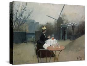 Plein Air, C.1890 (Oil on Canvas)-Ramon Casas-Stretched Canvas
