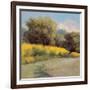 Plein Air Lavender and Yellow-Jill Schultz McGannon-Framed Art Print