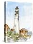Plein Air Lighthouse Study I-Ethan Harper-Stretched Canvas