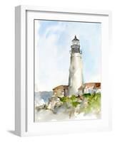 Plein Air Lighthouse Study II-Ethan Harper-Framed Art Print