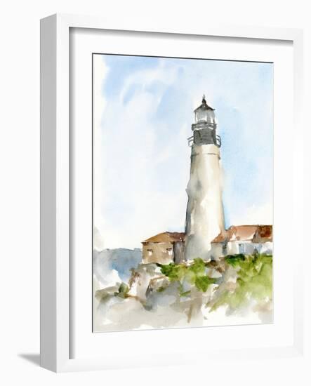 Plein Air Lighthouse Study II-Ethan Harper-Framed Art Print