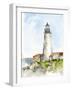 Plein Air Lighthouse Study II-Ethan Harper-Framed Art Print