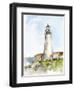 Plein Air Lighthouse Study II-Ethan Harper-Framed Art Print