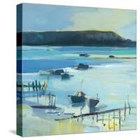 Plein Air Waterfront-Marita Freeman-Stretched Canvas