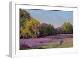 Plein Air Wild Lavender-Jill Schultz McGannon-Framed Art Print