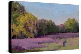 Plein Air Wild Lavender-Jill Schultz McGannon-Stretched Canvas