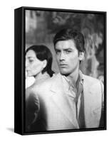 Plein Soleil PURPLE NOON by Rene Clement with Alain Delon, 1960 (b/w photo)-null-Framed Stretched Canvas