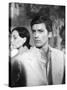 Plein Soleil PURPLE NOON by Rene Clement with Alain Delon, 1960 (b/w photo)-null-Stretched Canvas