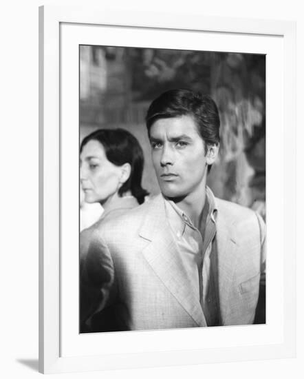 Plein Soleil PURPLE NOON by Rene Clement with Alain Delon, 1960 (b/w photo)-null-Framed Photo