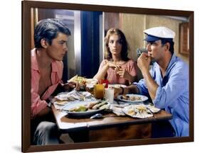 Plein Soleil PURPLE NOON by Rene Clement with Alain Delon, Marie Laforet and Maurice Ronet., 1960 (-null-Framed Photo