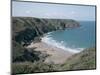 Plemont Bay from Clifftop, Greve Aulancon, Jersey, Channel Islands, United Kingdom-Julian Pottage-Mounted Photographic Print