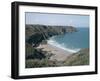 Plemont Bay from Clifftop, Greve Aulancon, Jersey, Channel Islands, United Kingdom-Julian Pottage-Framed Photographic Print