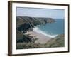 Plemont Bay from Clifftop, Greve Aulancon, Jersey, Channel Islands, United Kingdom-Julian Pottage-Framed Photographic Print