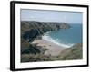 Plemont Bay from Clifftop, Greve Aulancon, Jersey, Channel Islands, United Kingdom-Julian Pottage-Framed Photographic Print