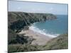 Plemont Bay from Clifftop, Greve Aulancon, Jersey, Channel Islands, United Kingdom-Julian Pottage-Mounted Photographic Print