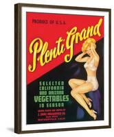 Plenti Grand Vegetables-null-Framed Art Print