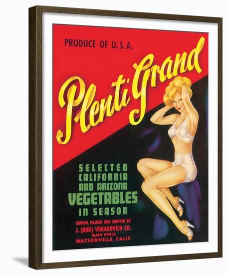Plenti Grand Vegetables-null-Framed Art Print