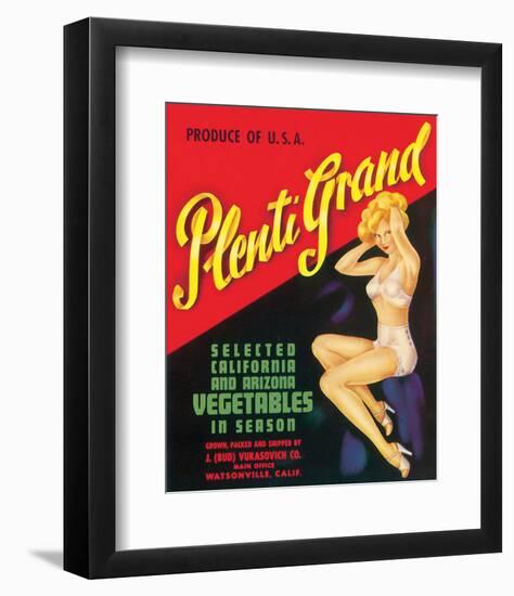 Plenti Grand Vegetables-null-Framed Art Print