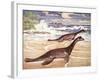 Plesiosaurs on a Mesozoic Beach-null-Framed Giclee Print