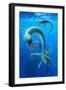 Plesiosaurus Dinosaur-Lantern Press-Framed Art Print