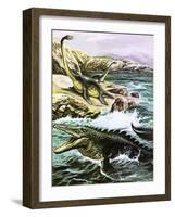 Plesiosaurus-Payne-Framed Giclee Print