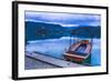 Pletna Rowing Boat, Lake Bled, Bled, Gorenjska, Upper Carniola Region, Slovenia, Europe-Matthew Williams-Ellis-Framed Photographic Print