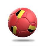 Belgium Soccer Ball-pling-Art Print