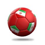 Iran Soccer Ball-pling-Framed Art Print