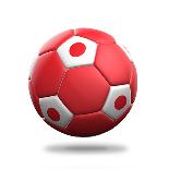 Japan Soccer Ball-pling-Art Print