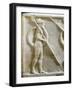 Plinth of Kouros Statue, Bas-Relief Depicting Hoplites, Circa 490 Bc-null-Framed Giclee Print