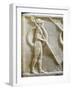 Plinth of Kouros Statue, Bas-Relief Depicting Hoplites, Circa 490 Bc-null-Framed Giclee Print