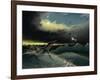 Pliosaurus Irgisensis Attacking a Shark-null-Framed Art Print