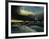 Pliosaurus Irgisensis Attacking a Shark-null-Framed Art Print