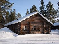 Lapland Log Cabin-pljvv-Photographic Print