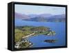 Plockton and Loch Carron, Highlands Region, Scotland, UK, Europe-Roy Rainford-Framed Stretched Canvas