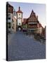 Ploenlein, Siebers Tower, Rothenburg Ob Der Tauber, Franconia, Bavaria, Germany, Europe-Gavin Hellier-Stretched Canvas