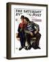 "Plot Thickens" Saturday Evening Post Cover, March 12,1927-Norman Rockwell-Framed Giclee Print