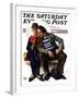 "Plot Thickens" Saturday Evening Post Cover, March 12,1927-Norman Rockwell-Framed Giclee Print