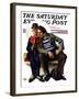 "Plot Thickens" Saturday Evening Post Cover, March 12,1927-Norman Rockwell-Framed Giclee Print