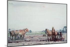 Plough Horses-Harry Becker-Mounted Giclee Print