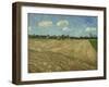 Ploughed Fields (The Furrow), 1888-Vincent van Gogh-Framed Giclee Print