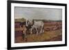 'Ploughing', 1889 (1935)-George Clausen-Framed Giclee Print