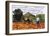 Ploughing, 1995-Pedro Diego Alvarado-Framed Premium Giclee Print