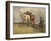 Ploughing, C.1900-19-John Atkinson-Framed Giclee Print