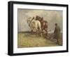 Ploughing, C.1900-19-John Atkinson-Framed Giclee Print