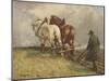 Ploughing, C.1900-19-John Atkinson-Mounted Giclee Print
